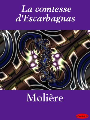 cover image of La comtesse d'Escarbagnas